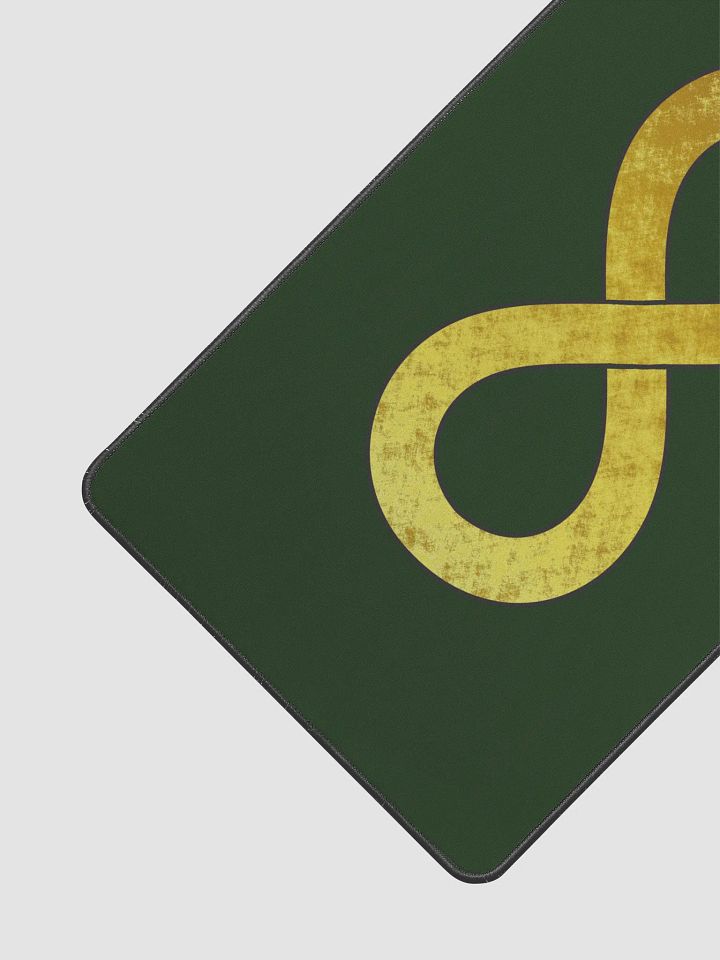 Golden Infinity Desk Mat (Green, 12" x 22") product image (1)