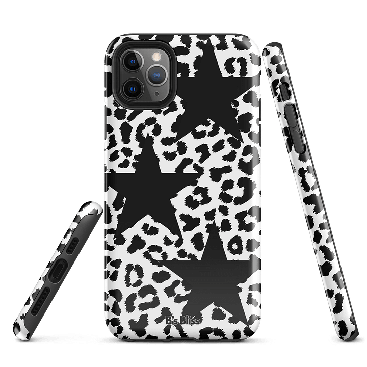 Black & White Leopard Phone Case product image (1)