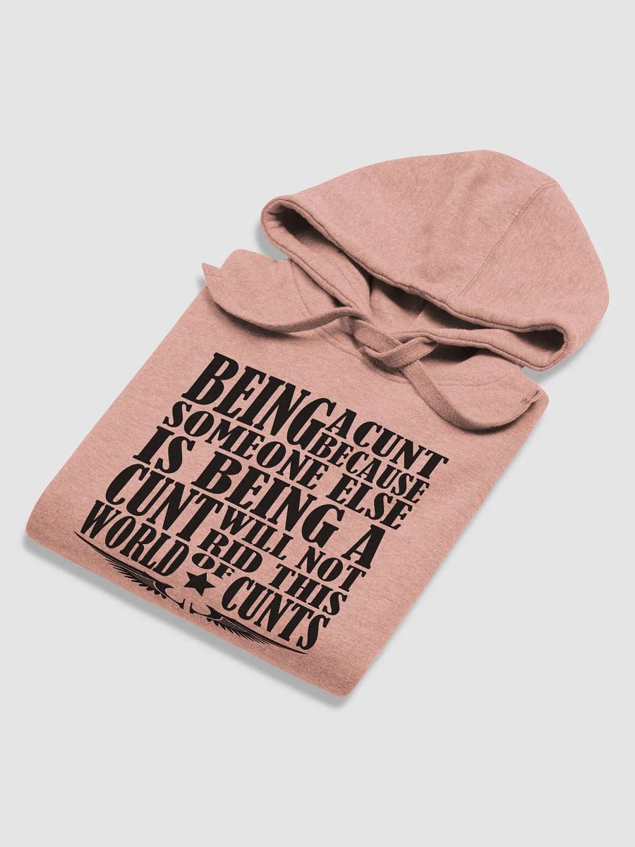 Stop Being A Cunt - Black Lettering - Cotton Heritage Unisex Premium Hoodie product image (3)