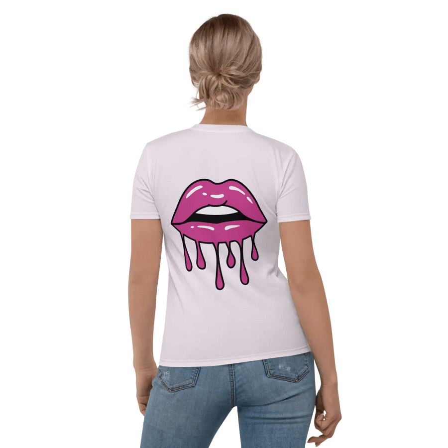 Lingling Kwong Lips Crew Neck T-Shirt (Purple) product image (2)