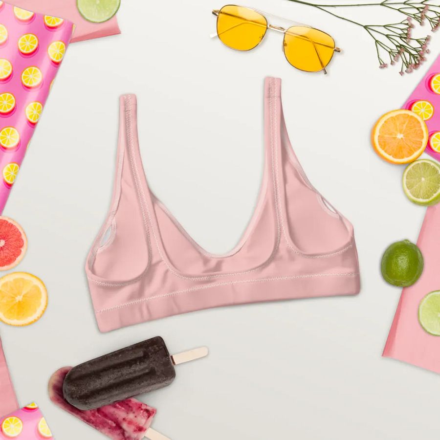 Blush Pink Eco-Green Padded Bikini Top product image (5)