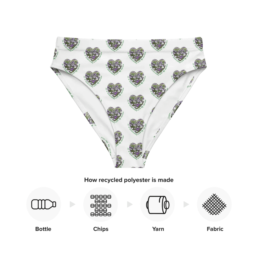 Symmetrical Shield Green All-Over Bikini Bottoms product image (12)