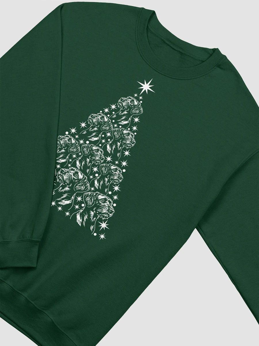 German Wirehaired Pointer Christmas Tree Sweatshirt Design for German Wirehaired Pointer Paw-rents product image (14)