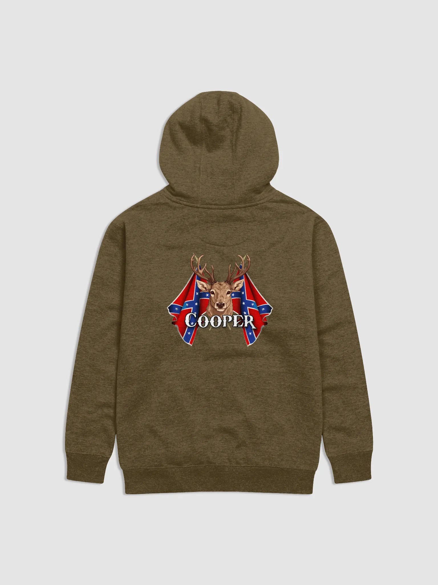 "Cooper" Last Name Rebel Redneck Deer - Adult Hoodie product image (2)