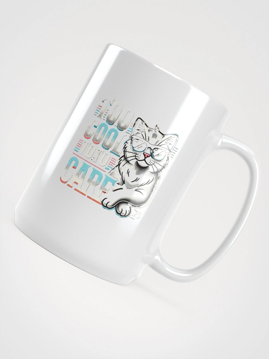 Cool Cat Attitude White Glossy Mug product image (4)
