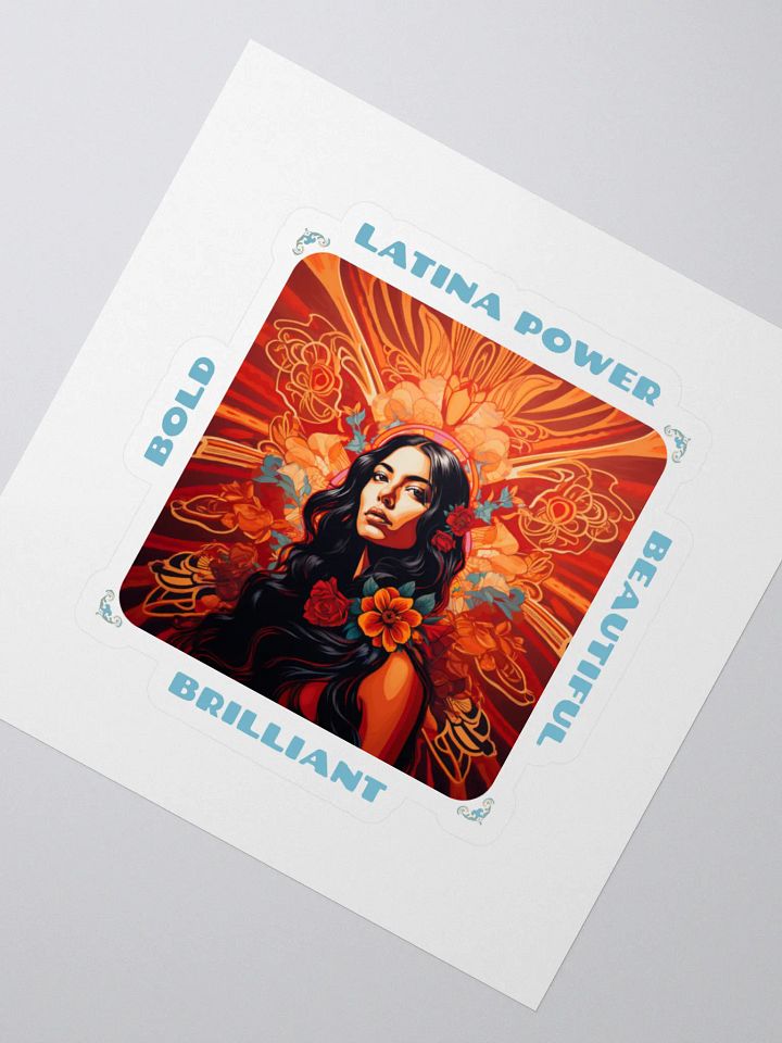 Latina Power Floral Sticker product image (2)