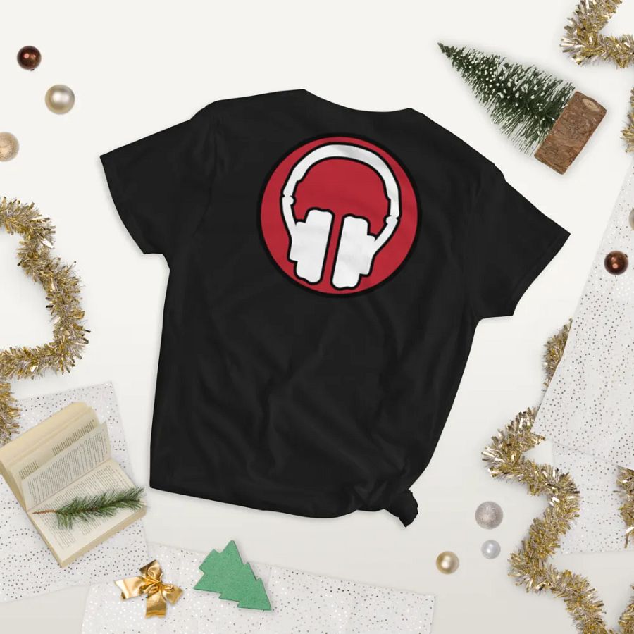 Women's Tribe Front | Headphones Back Print Gildan Middleweight T-Shirt product image (10)