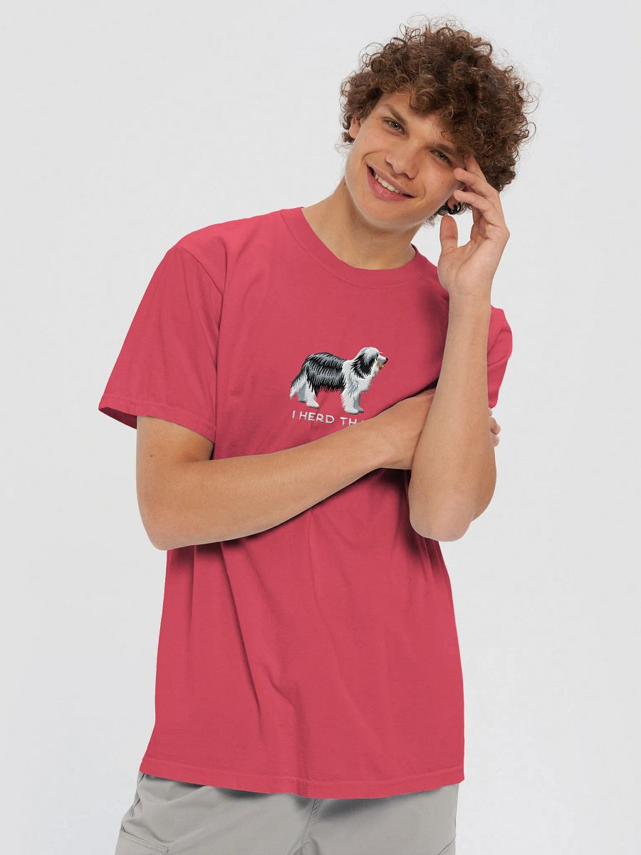 I Herd That T-Shirt(Embroidered) of a Bearded Collie product image (37)