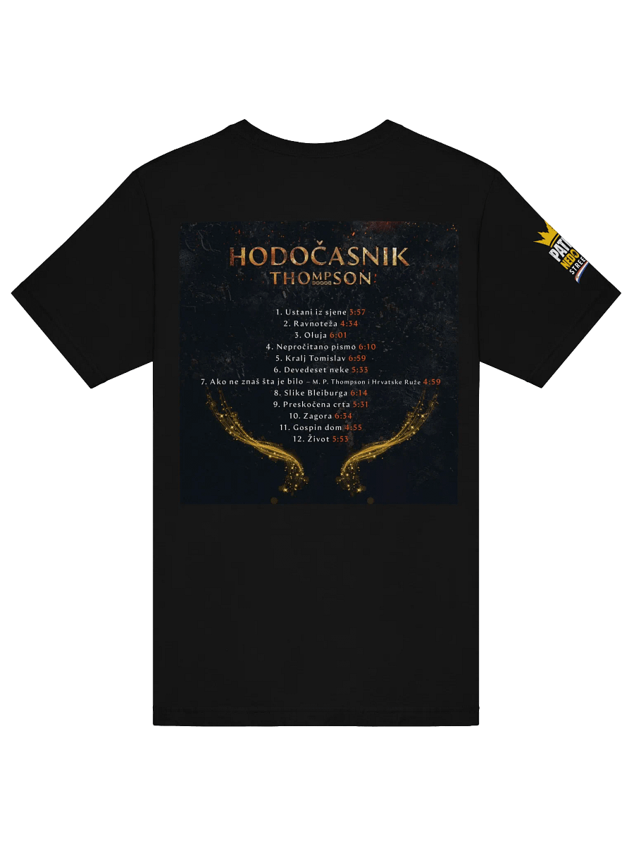 Crowned Distressed Logo T-Shirt Thompson Hodočasnik product image (11)