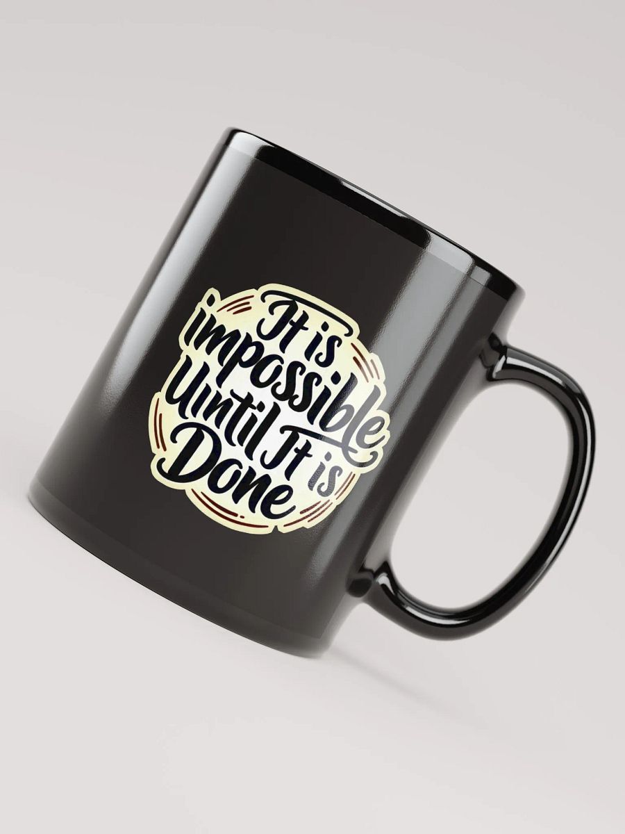 Motivational Quote Black Glossy Mug product image (4)