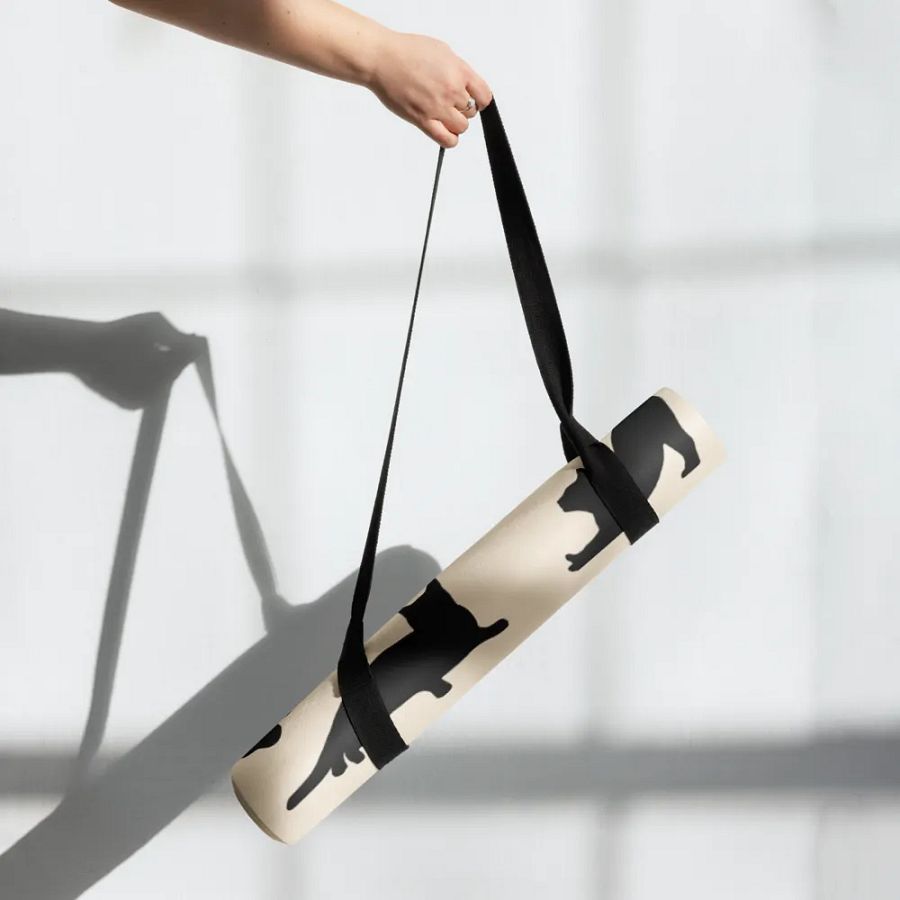 Cat Silhouette Yoga Mat: Perfect for Cat Lovers and Yoga Enthusiasts product image (7)