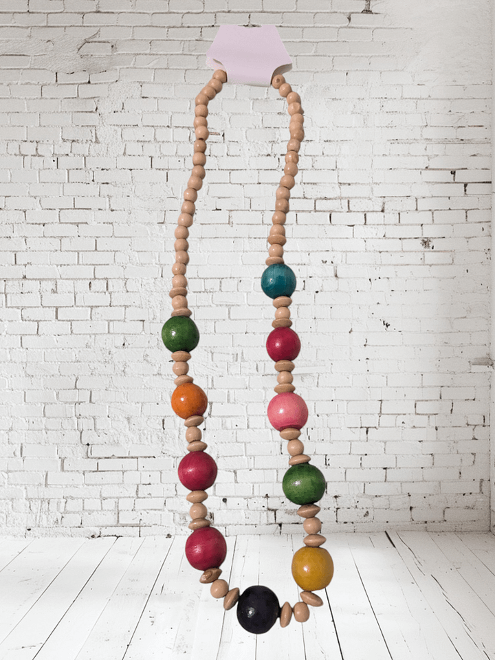 Multi-Color Round Bead Necklace product image (1)