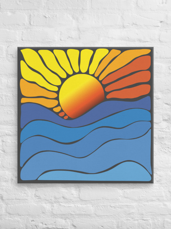 Abstract Sunrise Canvas 1:1 product image (1)