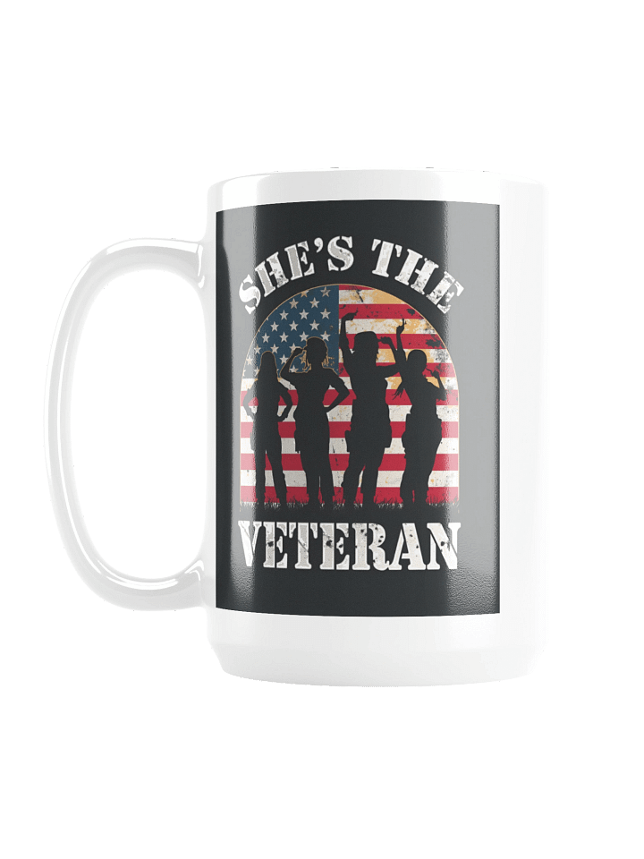 She’s The Veteran Glossy Coffee Mug product image (1)