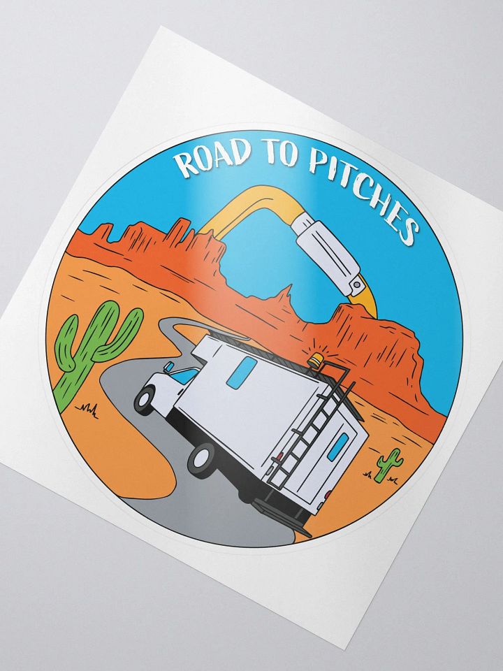 Road to Pitches desert sticker product image (2)