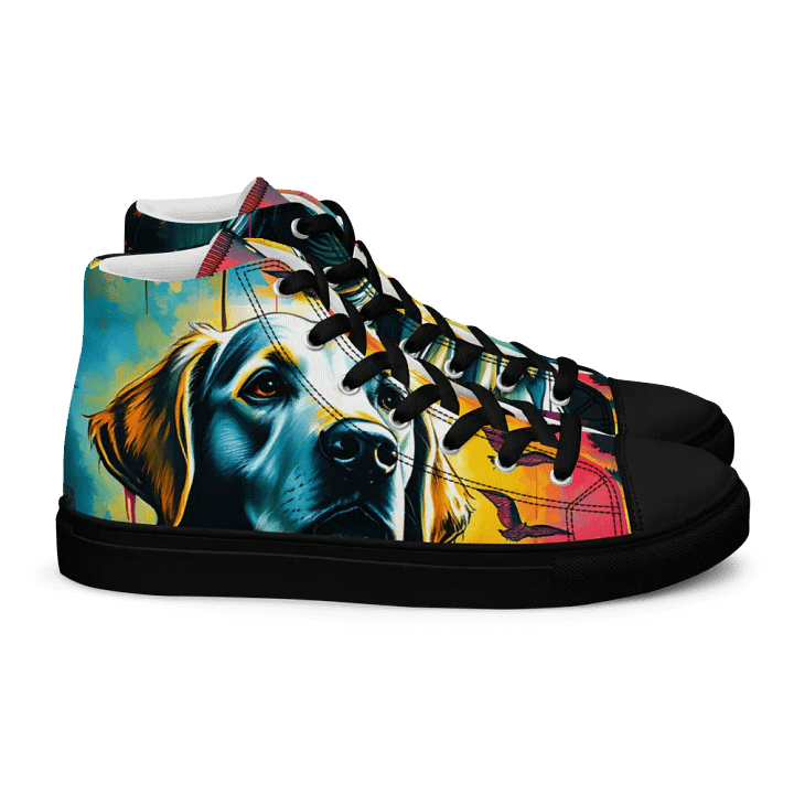 Sweet Karma Bean, Celestial Canine, women's canvas High Tops product image (2)