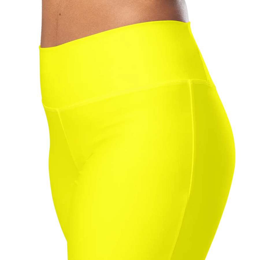 Plain Color Yellow Flare Leggings product image (5)