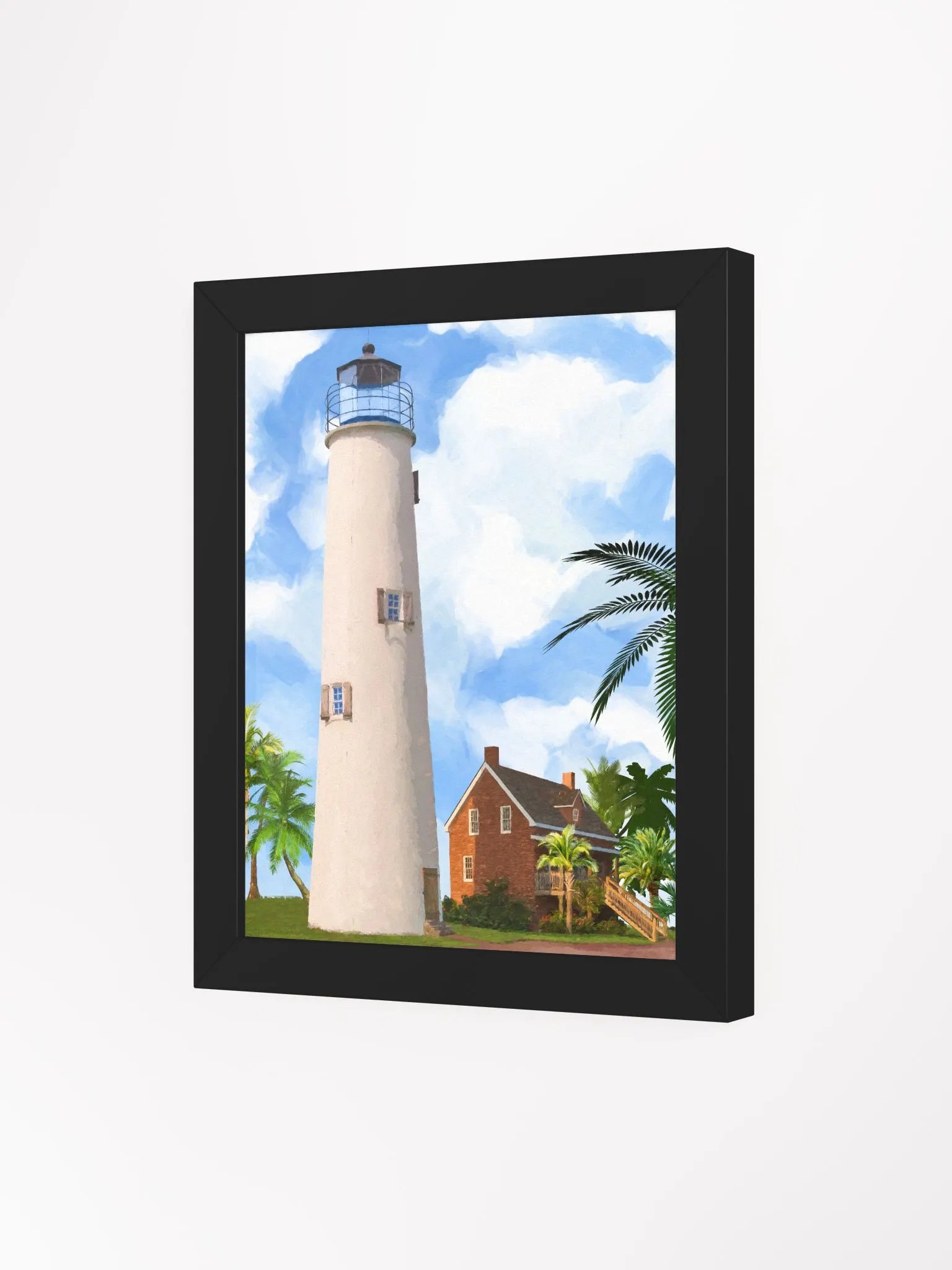 St. George Island Lighthouse – Florida Studio Framed Print product image (3)