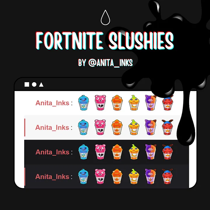 Fortnite Slushies Badges & Emotes for Streamers product image (2)