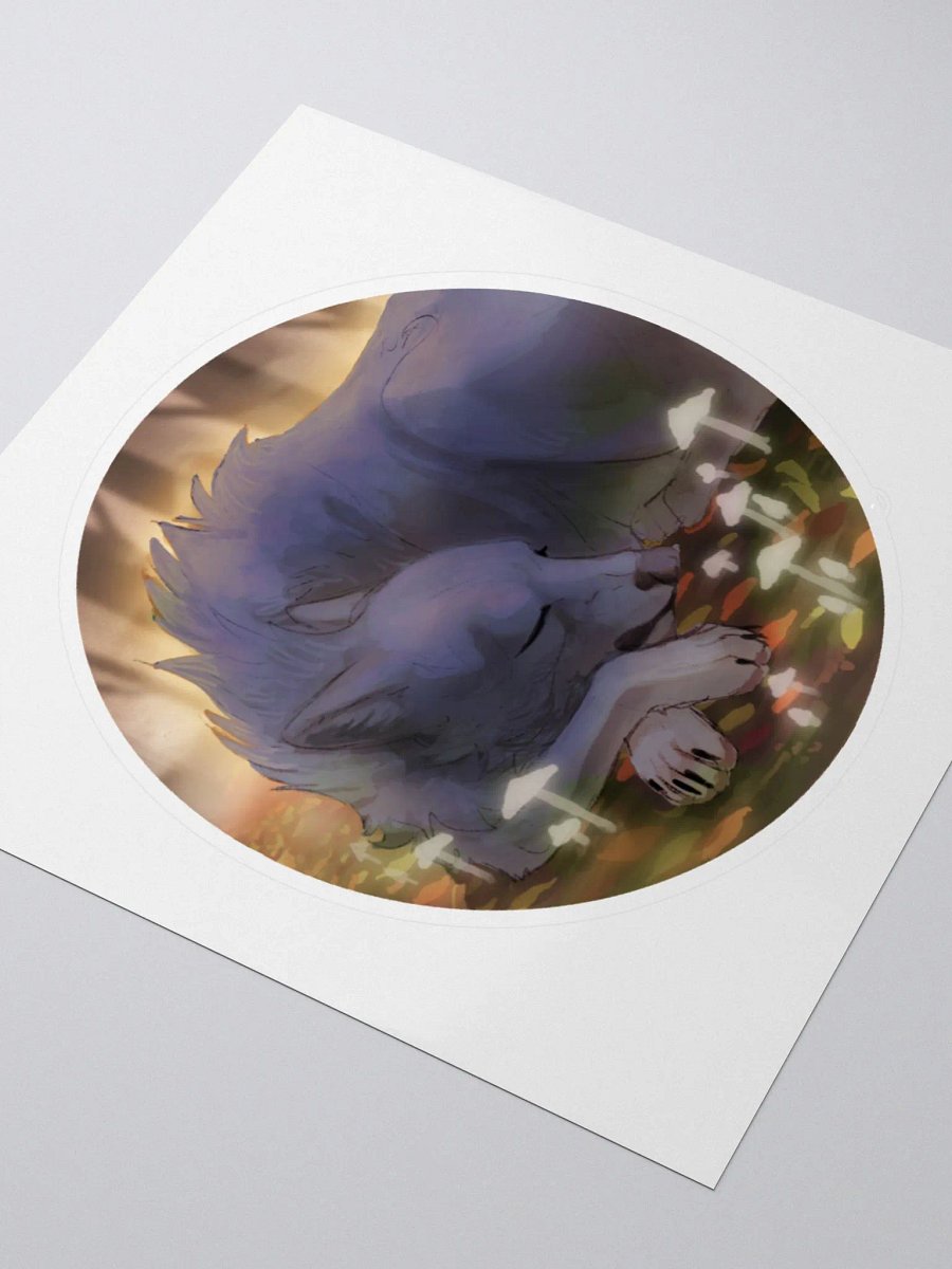 Sleeping Wolf Sticker product image (7)