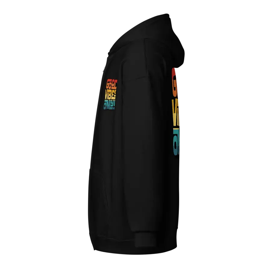 Good Vibes Only Vintage Sunset Zip Hoodie product image (3)