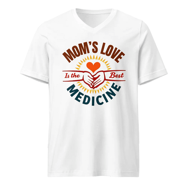 MOM'S LOVE Is the Best MEDICINE V-Neck Tee product image (5)