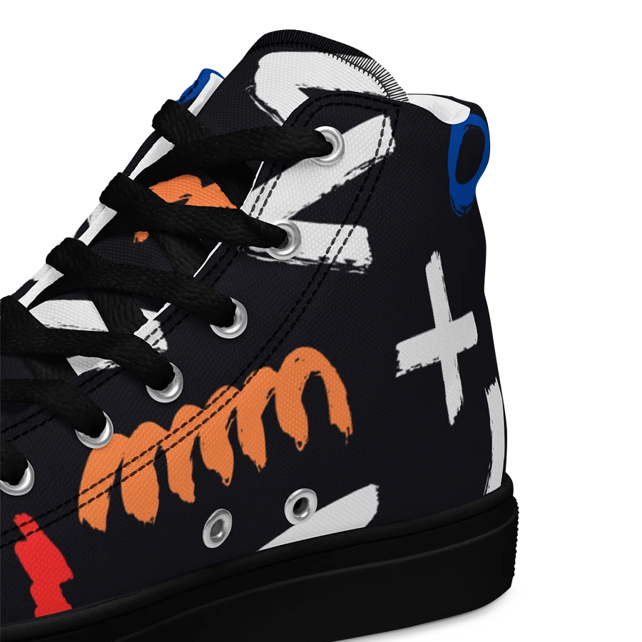 Geometry Men's High Top Canvas Shoes product image (17)