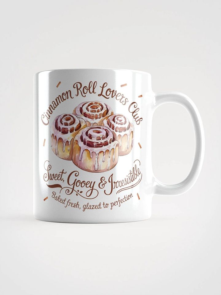 Cinnamon Roll Lovers Club White Glossy Mug product image (1)
