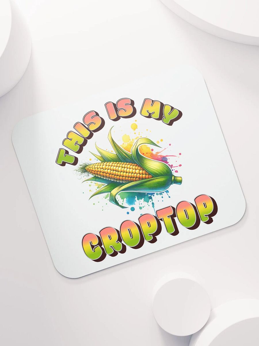This Is My Crop Top Corn Rainbow Mouse Pad product image (5)