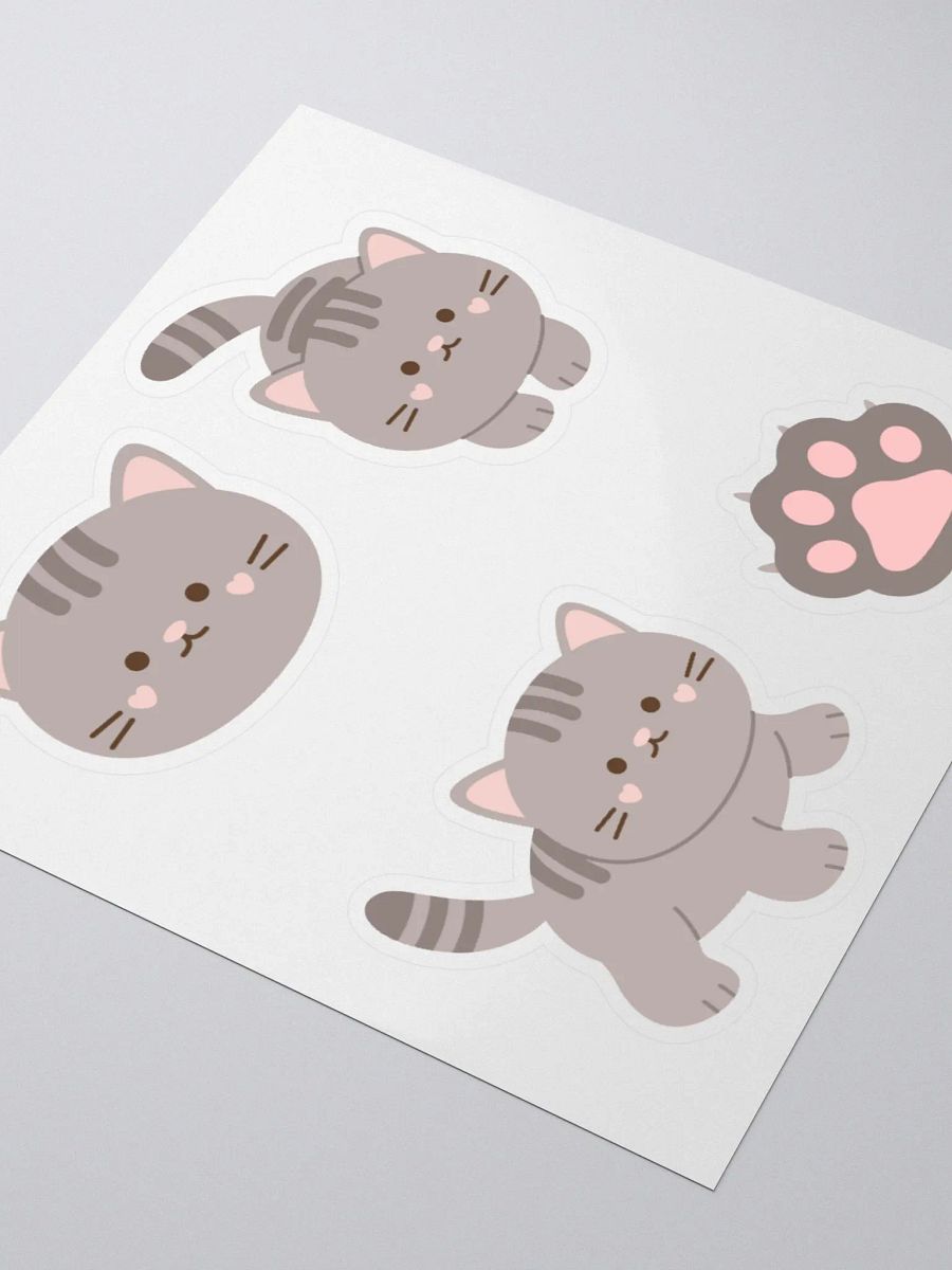Gery cat stickers product image (9)