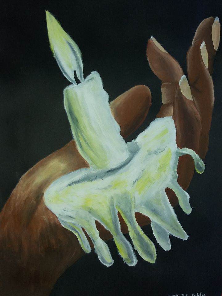 hand mit Kerze product image (1)