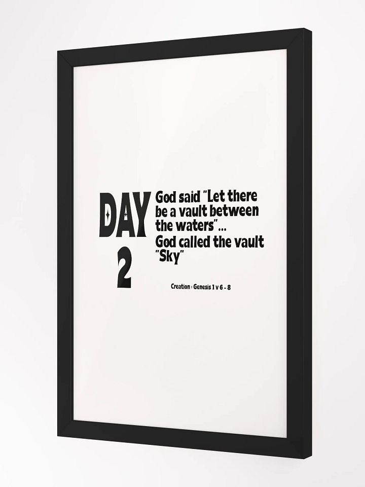 CREATION: DAY 2..Christian, Jesus, faith, God, Bible, Christianity, Jesus Christ, religion, Bible Verse, Love product image (3)
