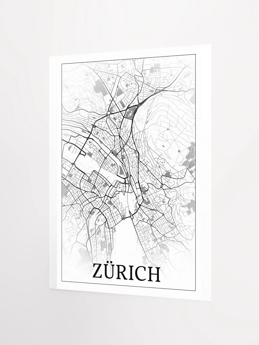 Zürich, Switzerland, city map print product image (10)
