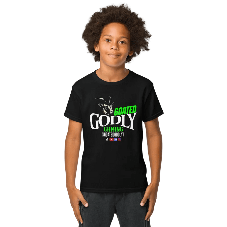 Goated Godly Gaming Youth Tee product image (1)