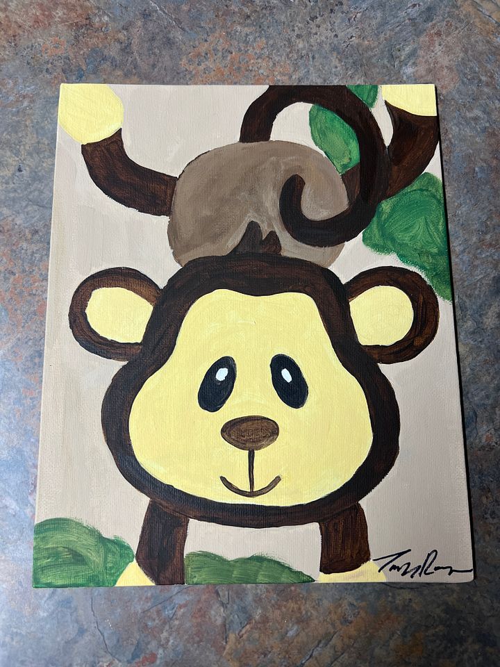 Maya the Monkey - Signed TaylorRose Art product image (1)