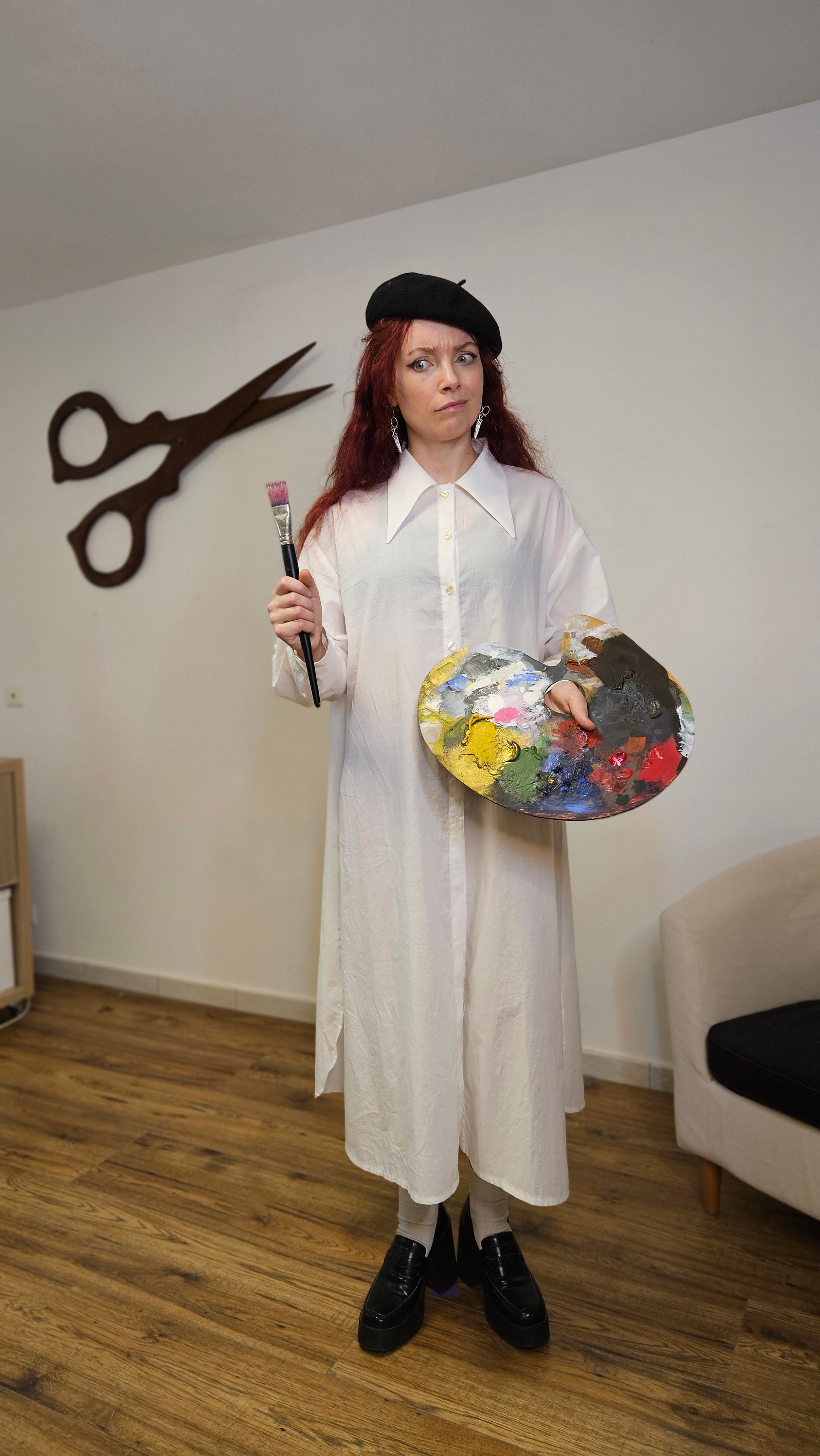 Artist oversize shirt sewing pattern product image (3)