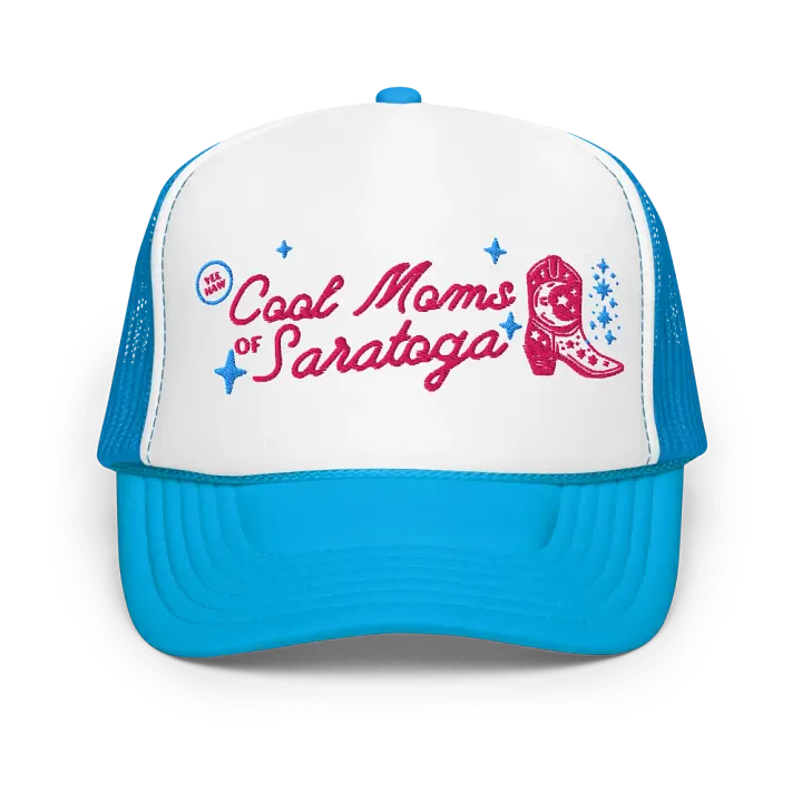 Cool Moms of Saratoga Cowboy Boot Trucker Hat product image (1)