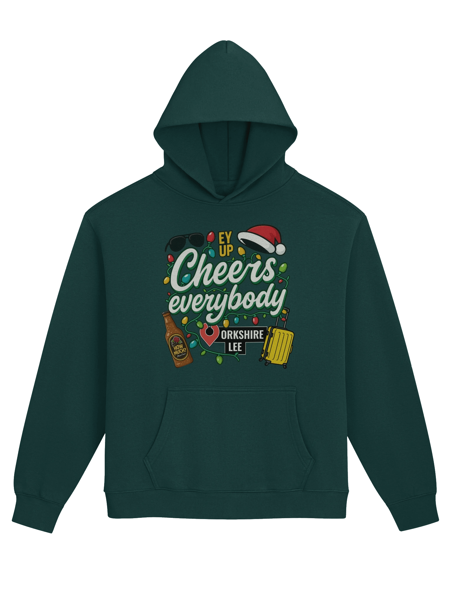 Festive Cheers Everybody premium oversized hoodie product image (17)