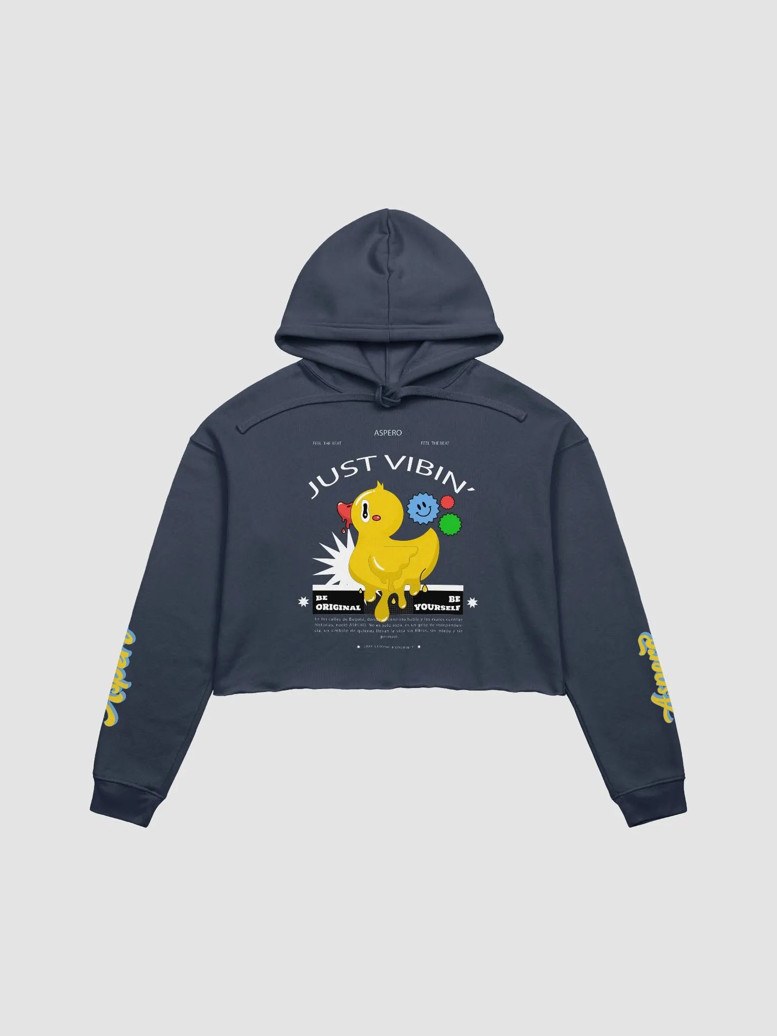 Aspero Cursive Crop Hoodie product image (17)