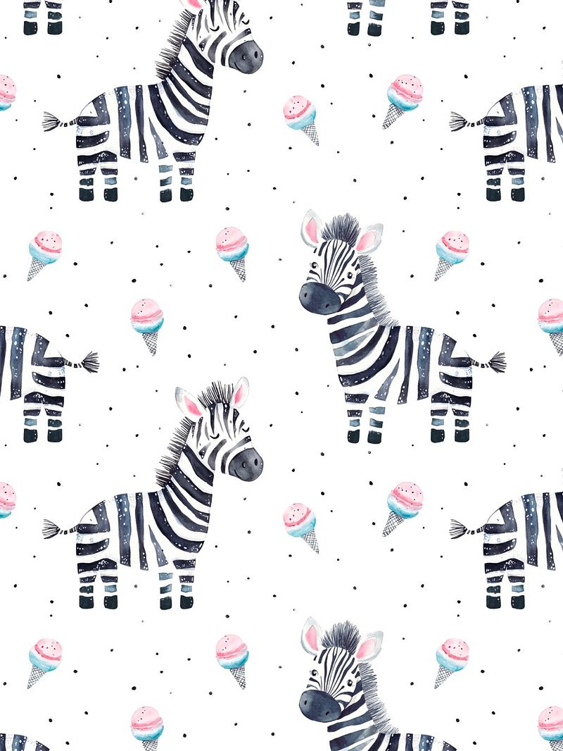 Sale No3 - Cute Zebra Seamless pattern