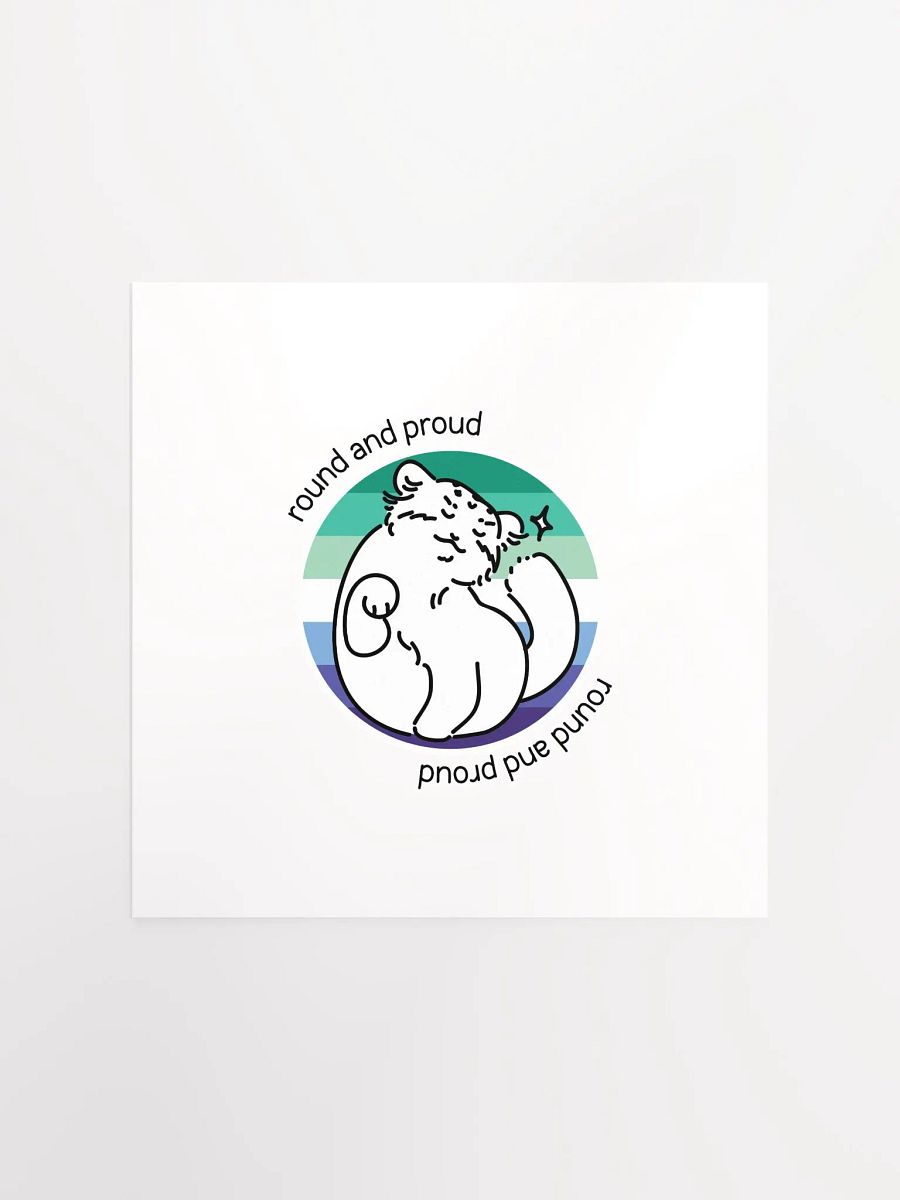 Round and Proud Manul Gay MLM Version - Matte Poster product image (1)