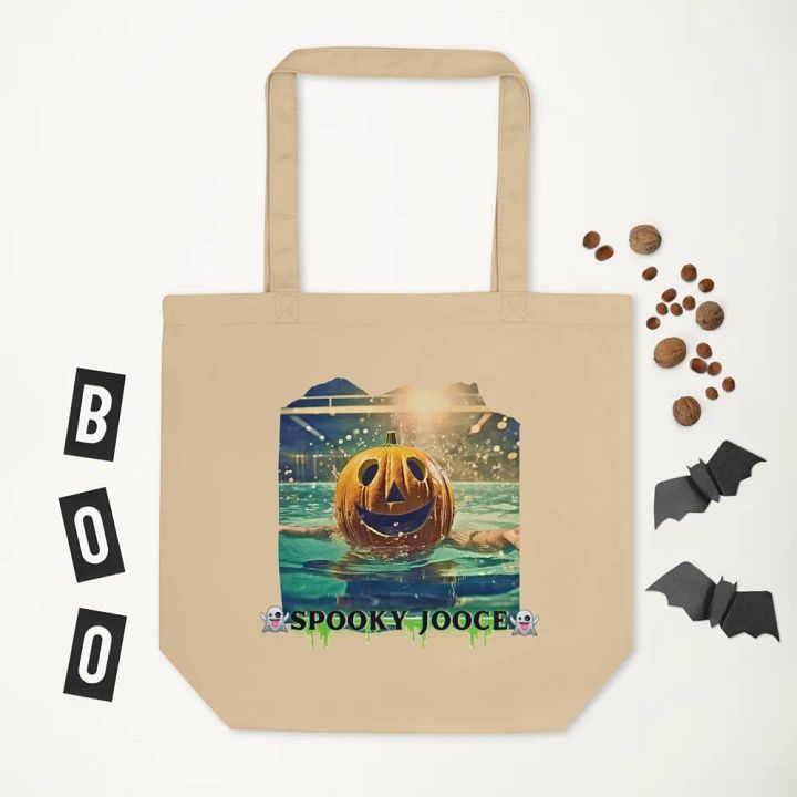“SPOOKY SWIMZ” Khaki Tote Bag product image (1)