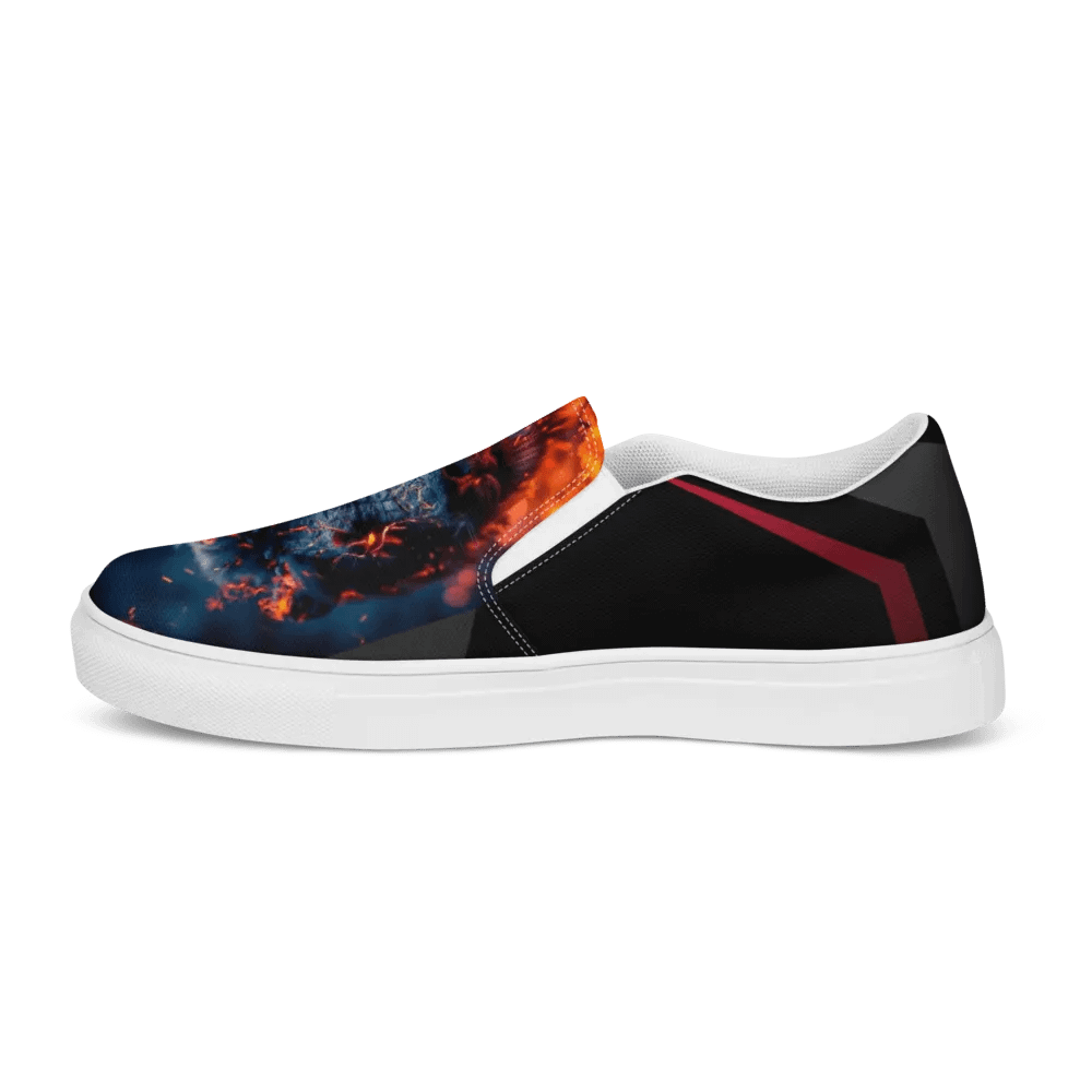 Fierce Lioness Flames Canvas Shoes product image (10)