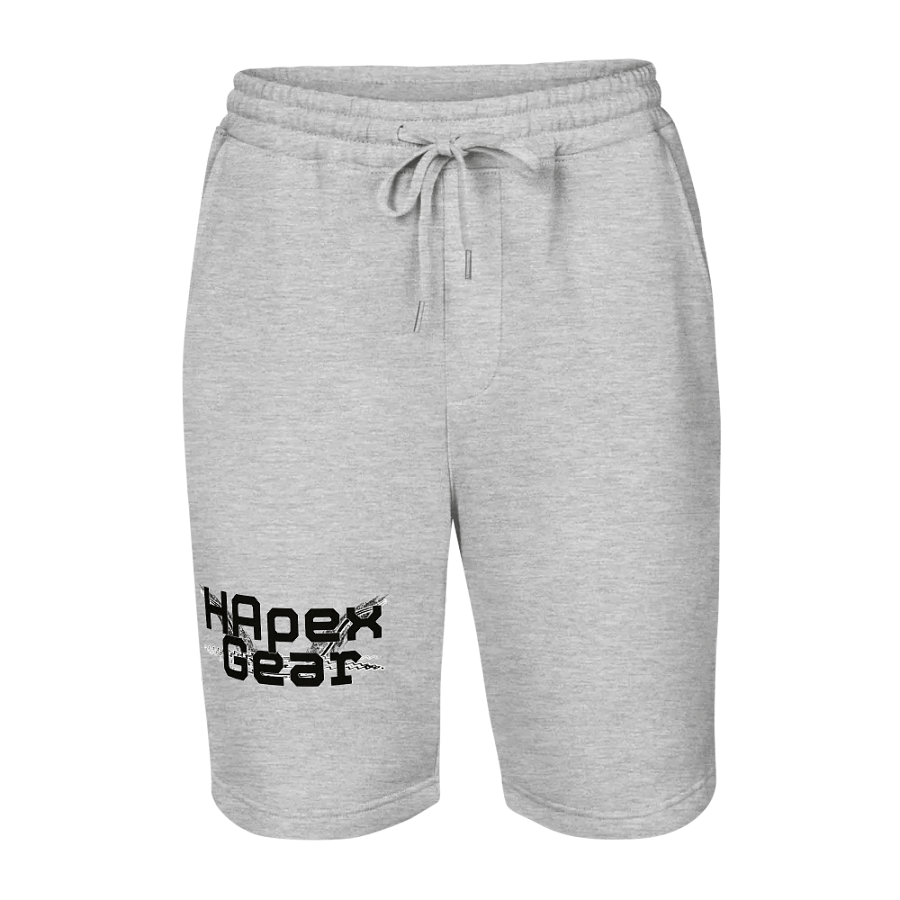 Black HApex Gear Black Logo Men's Fleece Shorts product image (7)