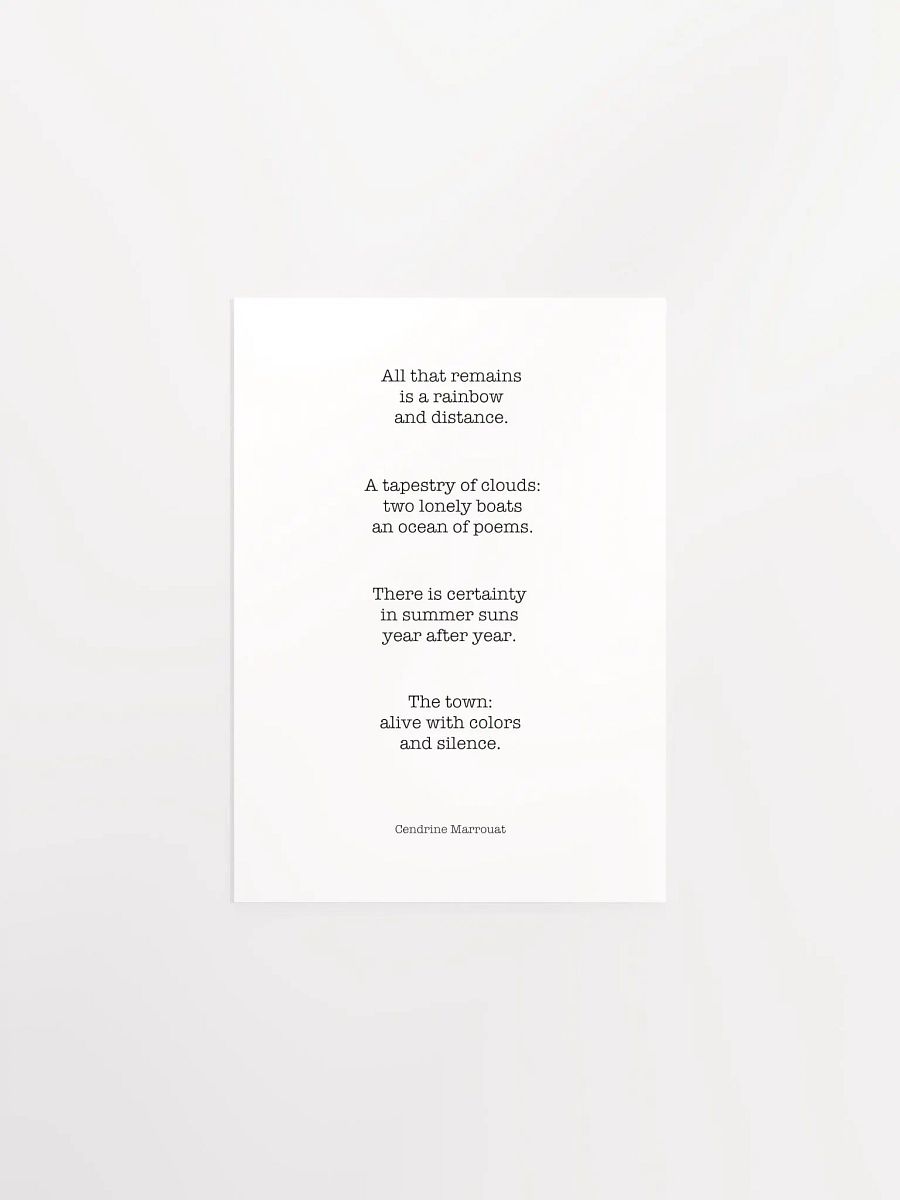 Four Haiku (Matte Poster) product image (1)