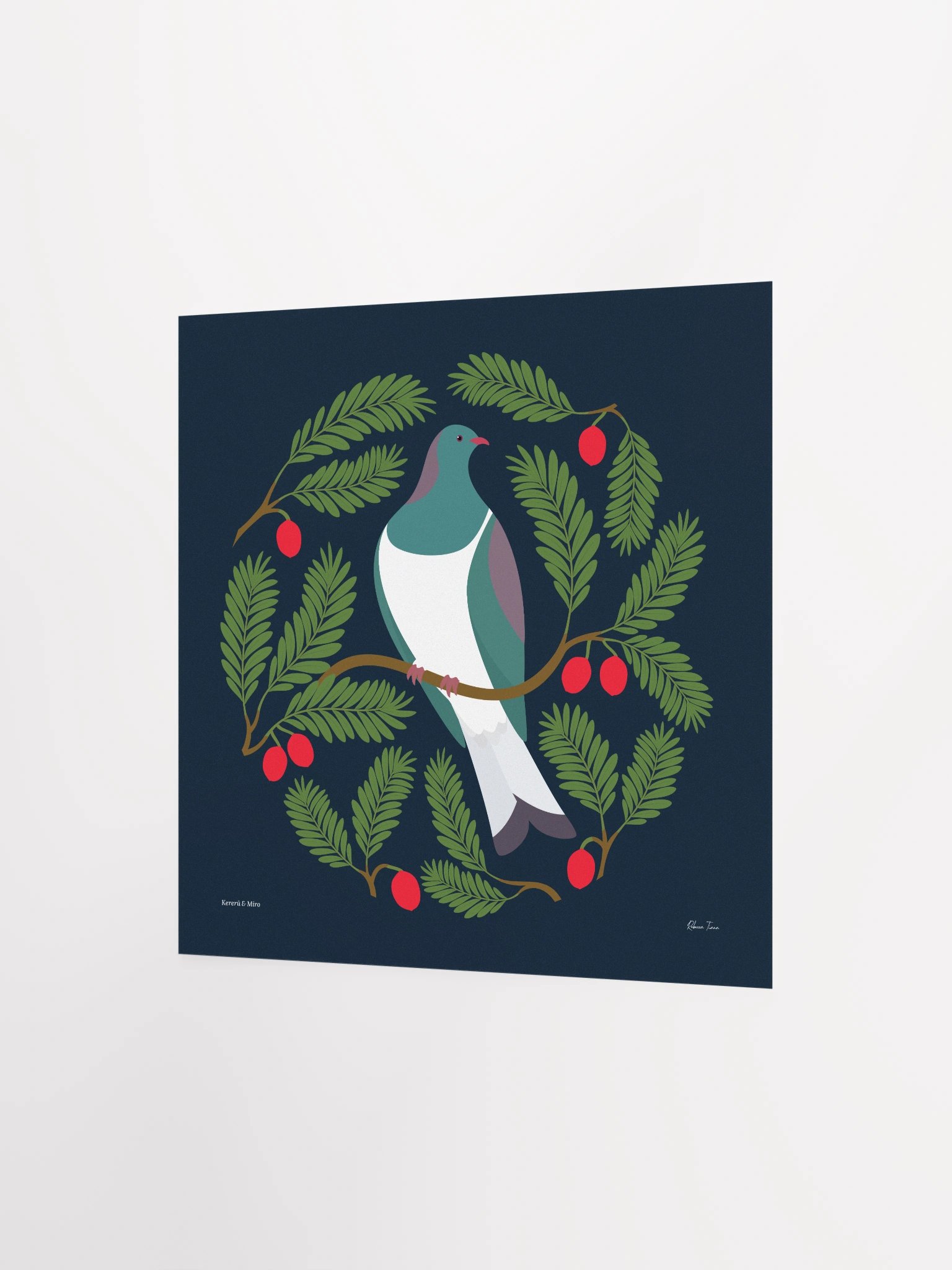 Kererū in Miro Unframed Wall Art product image (2)
