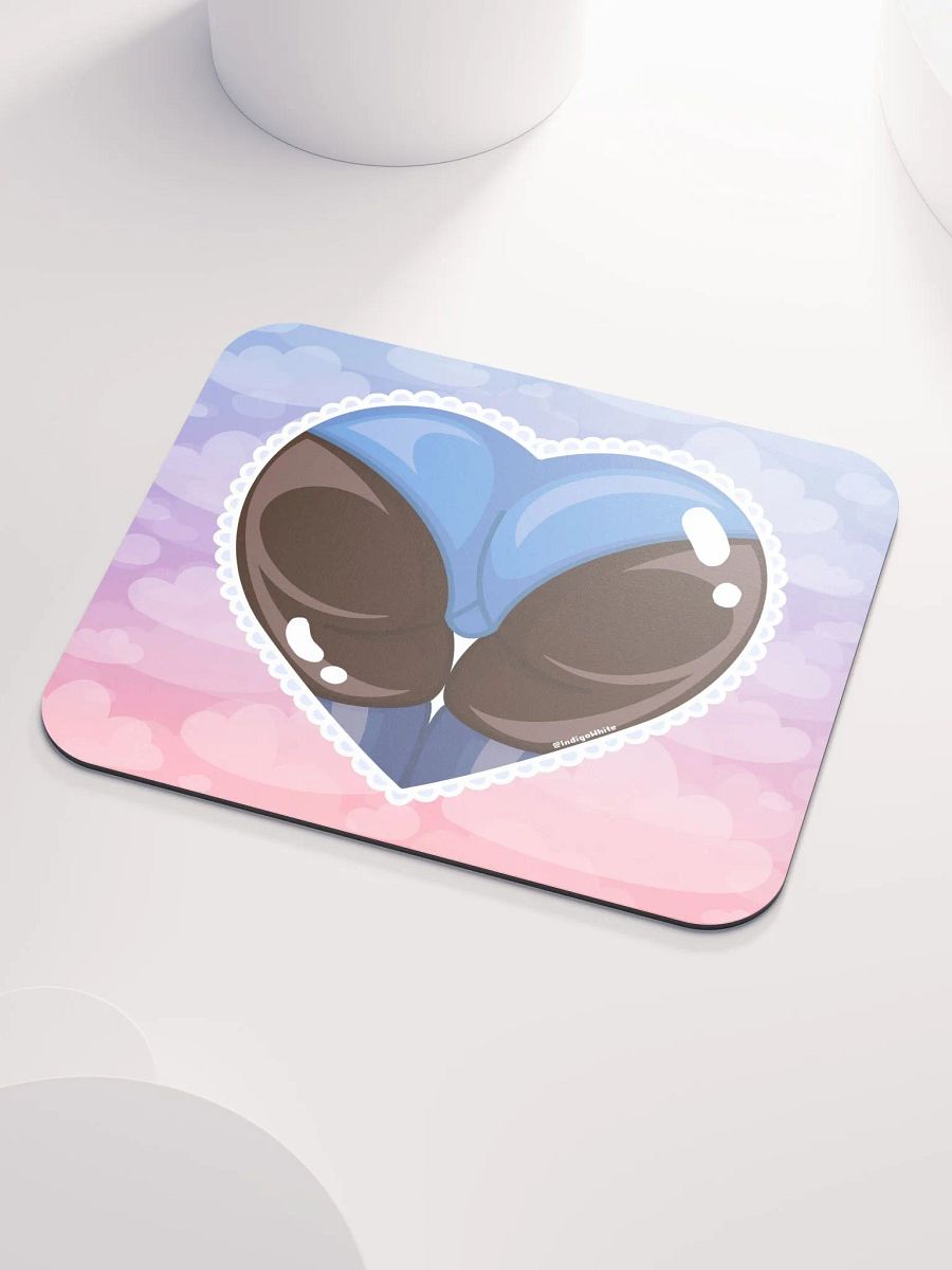 Blue Heart Booty Mousepad product image (3)
