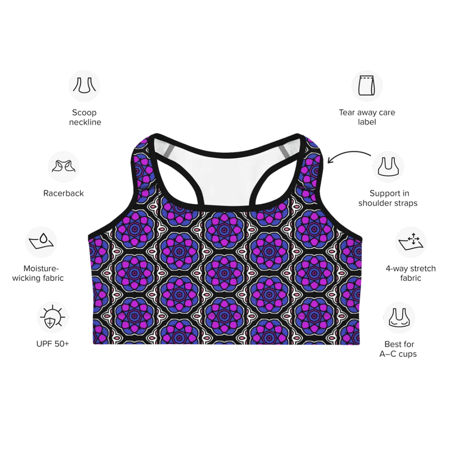 Gender Fluid Abstract (3) - Sports Bra product image (7)