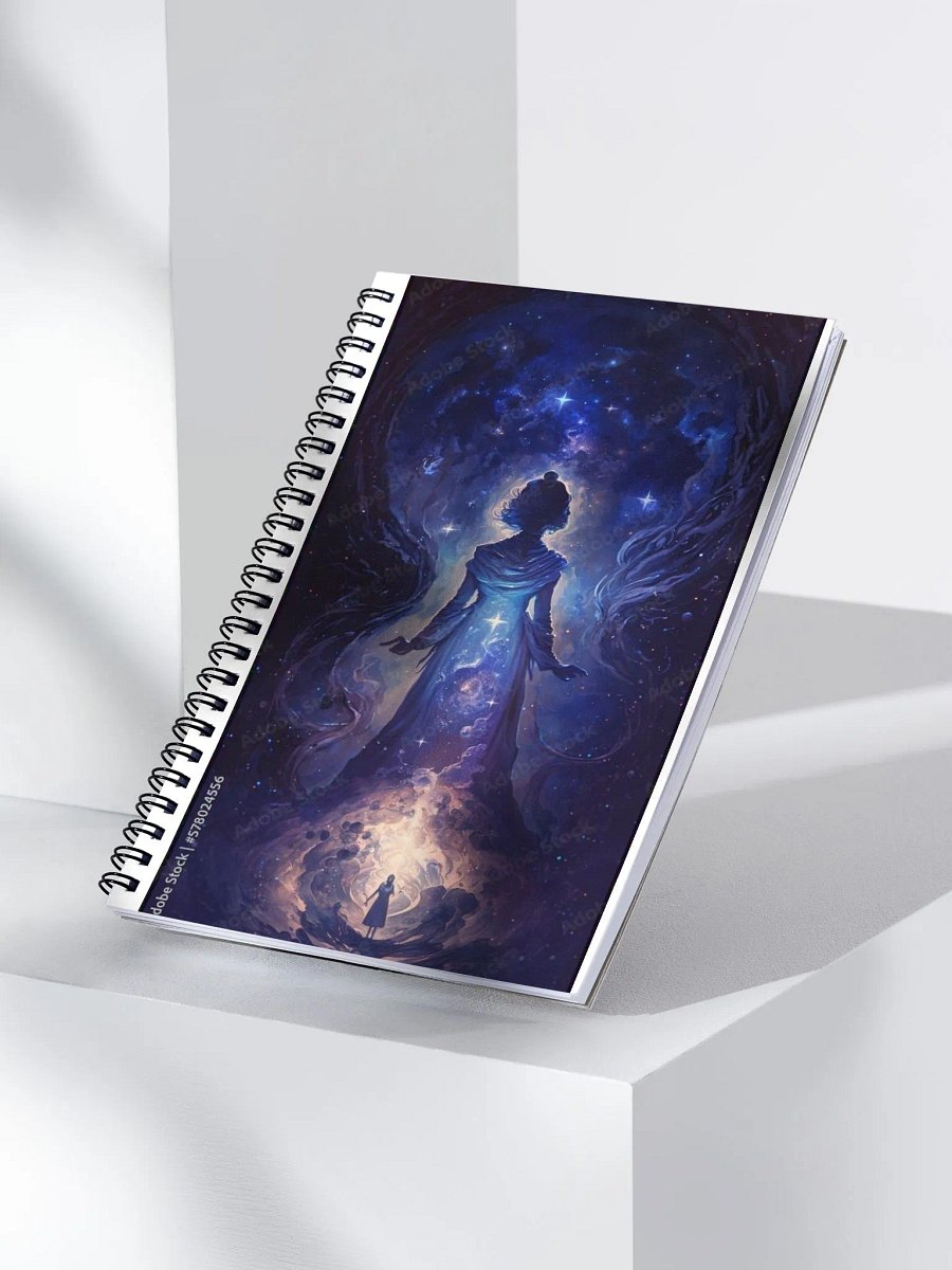 The Miracle wolf and spiritual wolf feather notebook product image (3)