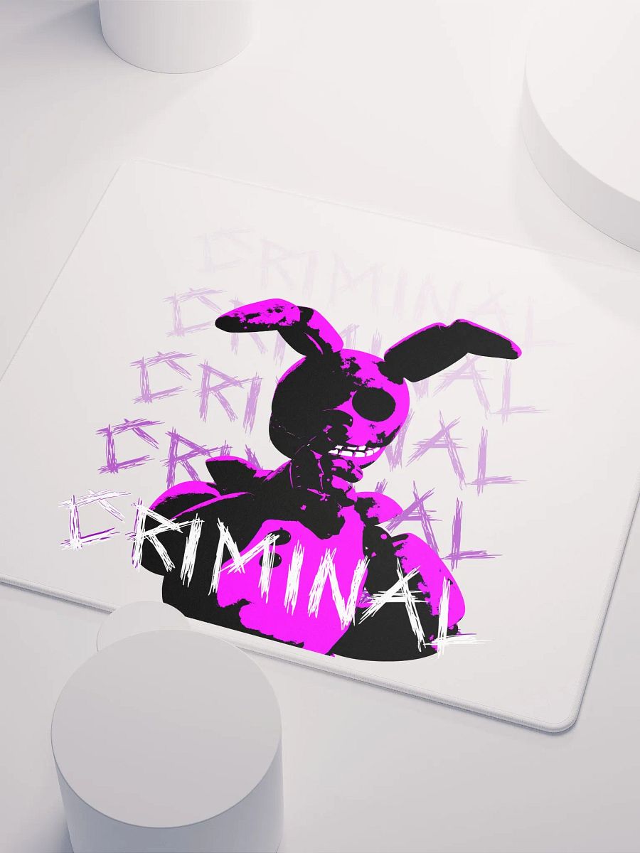 CRIMINAL - PREMIUM Gaming Mousepad (White) product image (3)